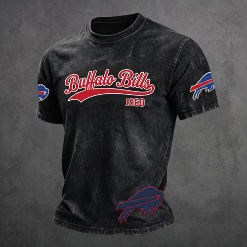 Buffalo Football-Inspired Graphic Men's Premium Comfort Fit Tee – Classic Short Sleeve Apparel