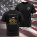 Iwo Jima Flag Raising Marine Corps Shirt, WWII Mount Suribachi 1945 Patriotic Military Graphic Tee