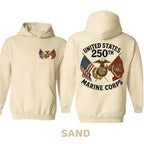 250th Anniversary Patriotic T-Shirt & Hoodie – 1775–2025 Vintage Eagle Graphic