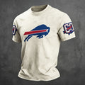Buffalo Football-Inspired Graphic Men's Premium Comfort Fit Tee – Classic Short Sleeve   Apparel