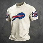 Buffalo Football-Inspired Graphic Men's Premium Comfort Fit Tee – Classic Short Sleeve   Apparel
