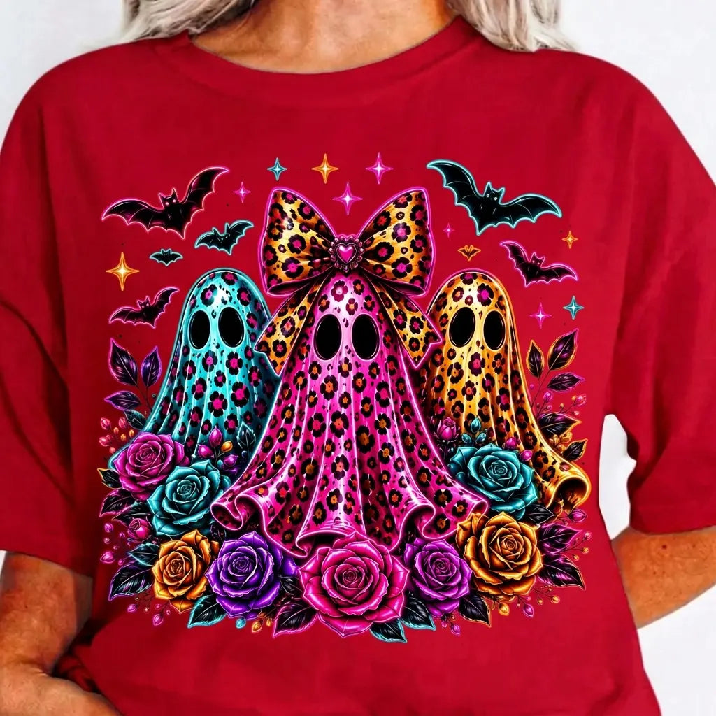 Leopard Ghost Halloween Shirt