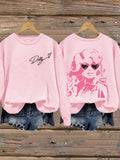 Women'S Commemorative Printed Round Neck Sports Shirt