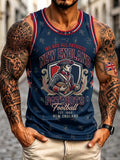 Men's Football Print Tank Top