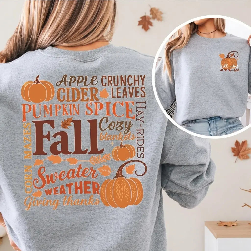 Fall Vibes Pumpkin Sweatshirt