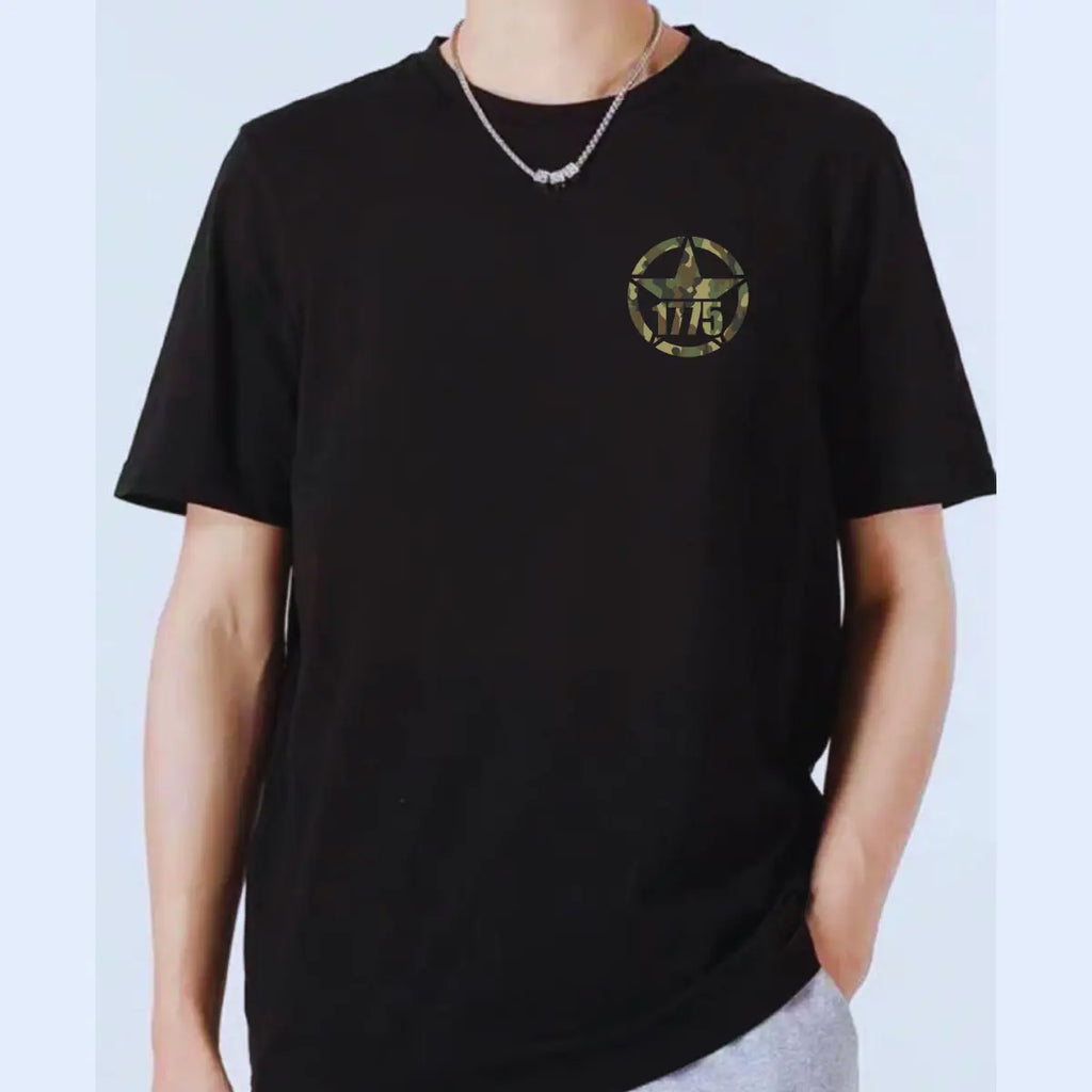 Gildan Men's Classic Soft Cotton Relaxed Fit Crew Neck Ribbed Short-Sleeve T-Shirt - U.S. Army Theme "This We’ll Defend" Graphic, Streetwear Casual Top, Cotton Fabric, All Seasons Proud Gift for Veterans, Graphic Print, Shortsleeve Tee, 100% Cotton