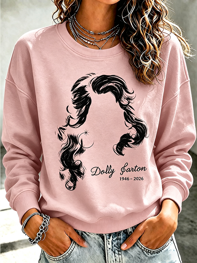 Women'S RIP Commemorative Legendary Printed Round Neck Top