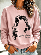 Women'S RIP Commemorative Legendary Printed Round Neck Top