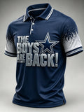 Men's Football Short-Sleeve Polo Shirt