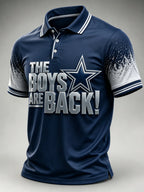 Men's Football Short-Sleeve Polo Shirt