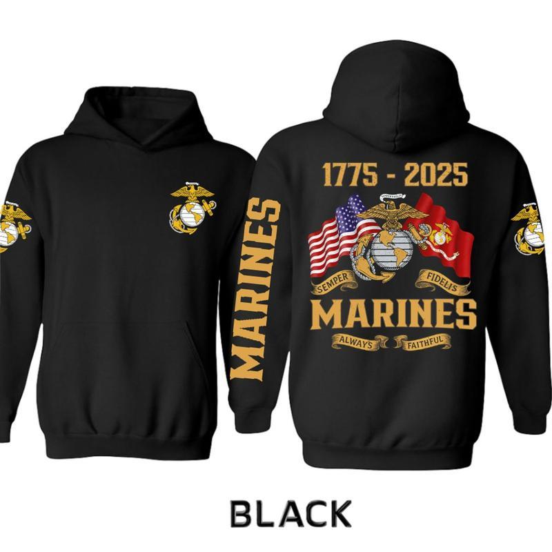 Marine Corps Veteran Hoodie, Marine Brotherhood “Semper Fidelis” Hoodie