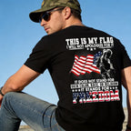 <🇺🇸 250th Anniversary Special 🎆>This Is My Flag Freedom T-Shirt – Patriotic Graphic, Veteran Military Support
