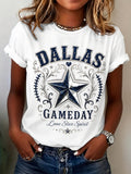 Women's Football Lovers Printed T-shirt