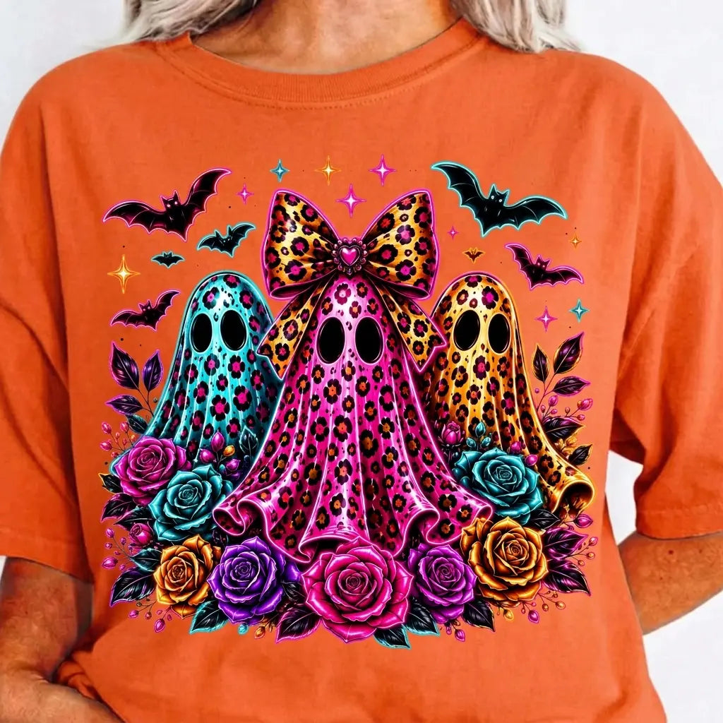 Leopard Ghost Halloween Shirt