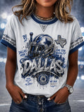 Women's Football Print T-shirt