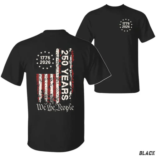 250 Years Of Freedom America T-Shirt & Hoodie – Usa 250th Anniversary Flag Pullover
