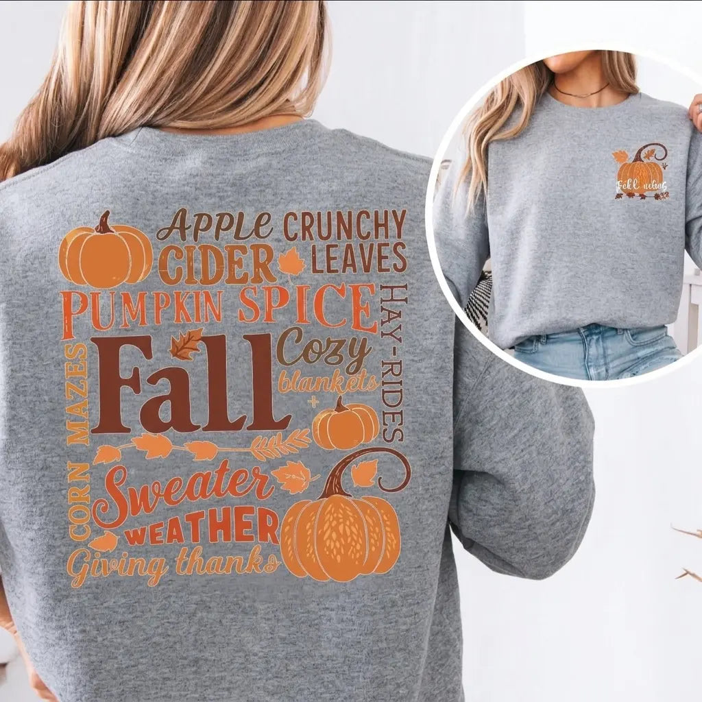 Fall Vibes Pumpkin Sweatshirt