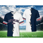 Unisex Football Team Fans V-Neck Quick-Drying Shirt