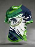 Men's Football Print Short-Sleeve T-Shirt