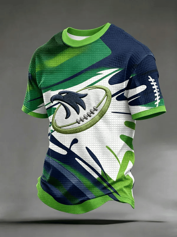 Men's Football Print Short-Sleeve T-Shirt