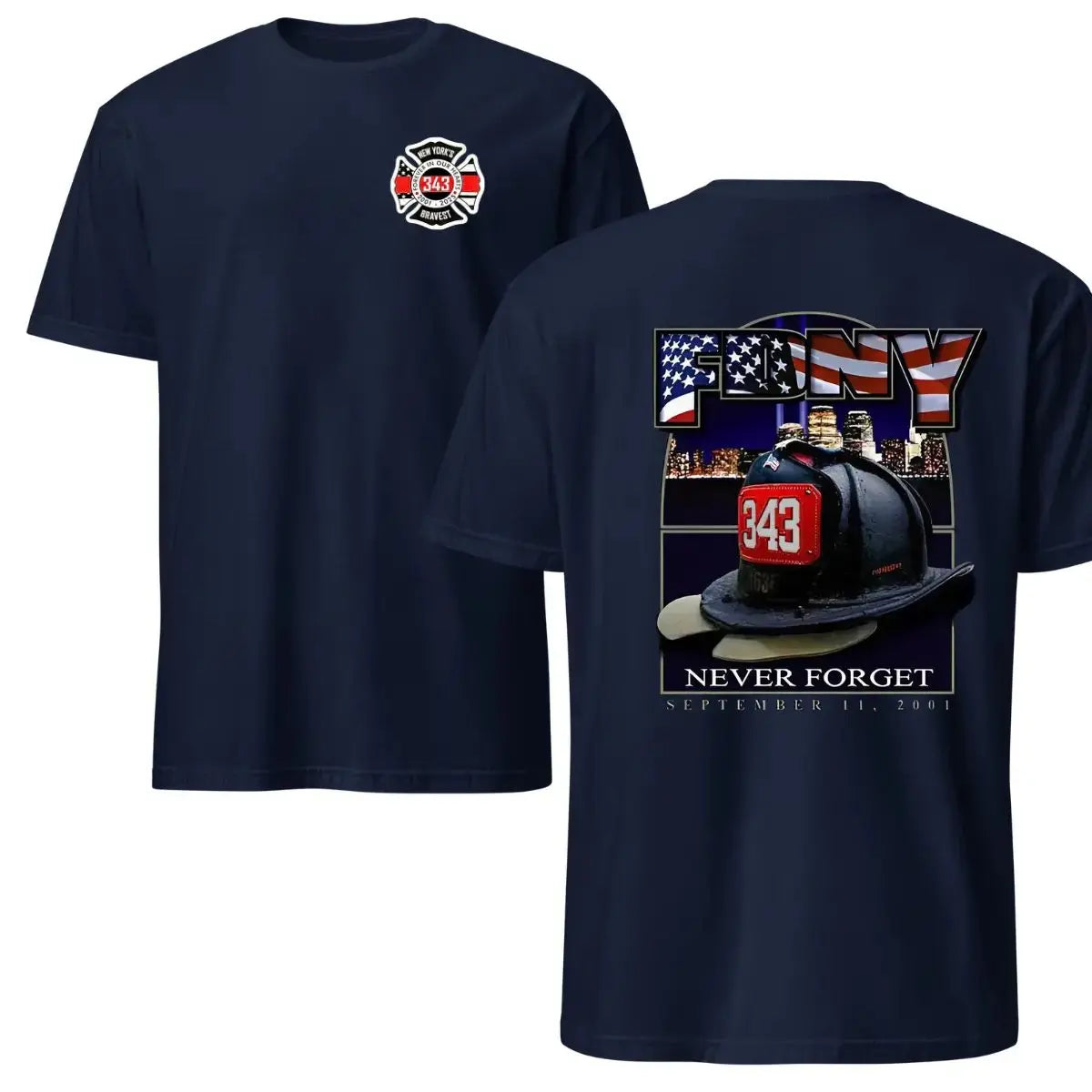 Fdny 343 Firefighter Memorial T-shirt Sweatshirt Hoodie