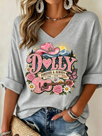 Women'S Country Music Printed Casual T-Shirt