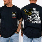 American Guardian USMC Jarhead Skull T-Shirt – No Excuses No Apologies Vintage Marine Graphic Tee