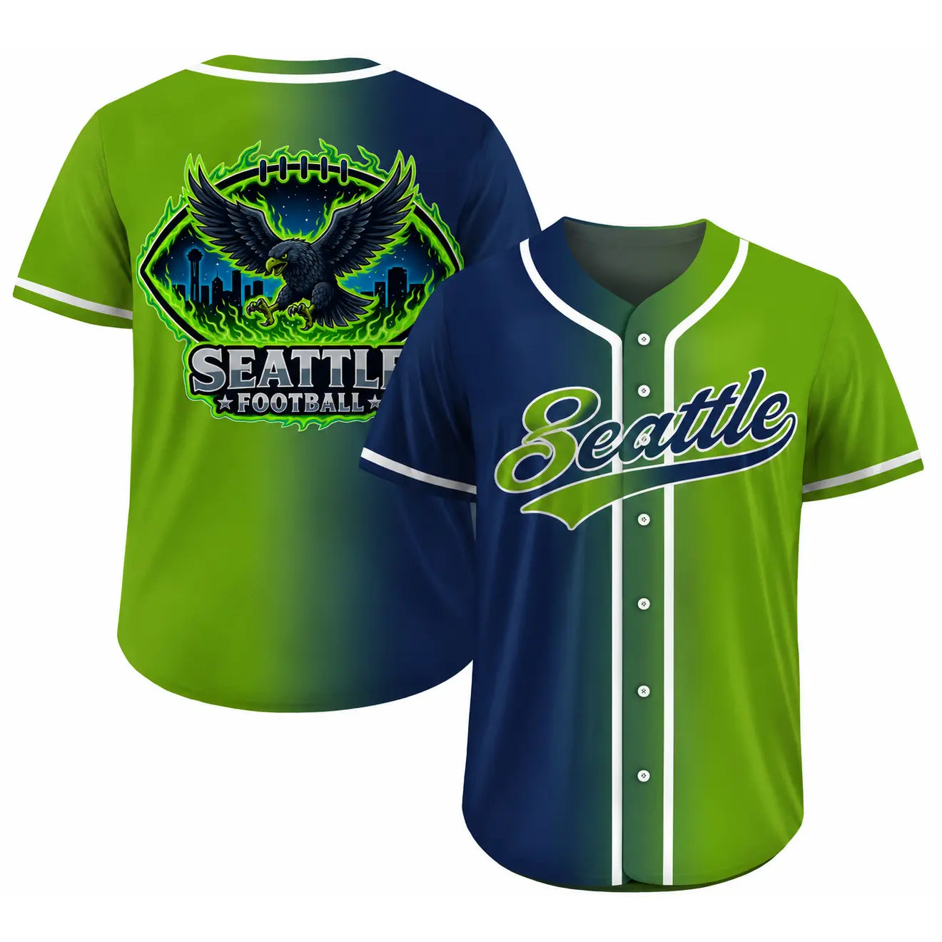 Football Team Fan City Baseball Jerseys