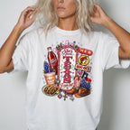 Texas Icons Tee: She's From I Can Tell Pink Glam State Pride