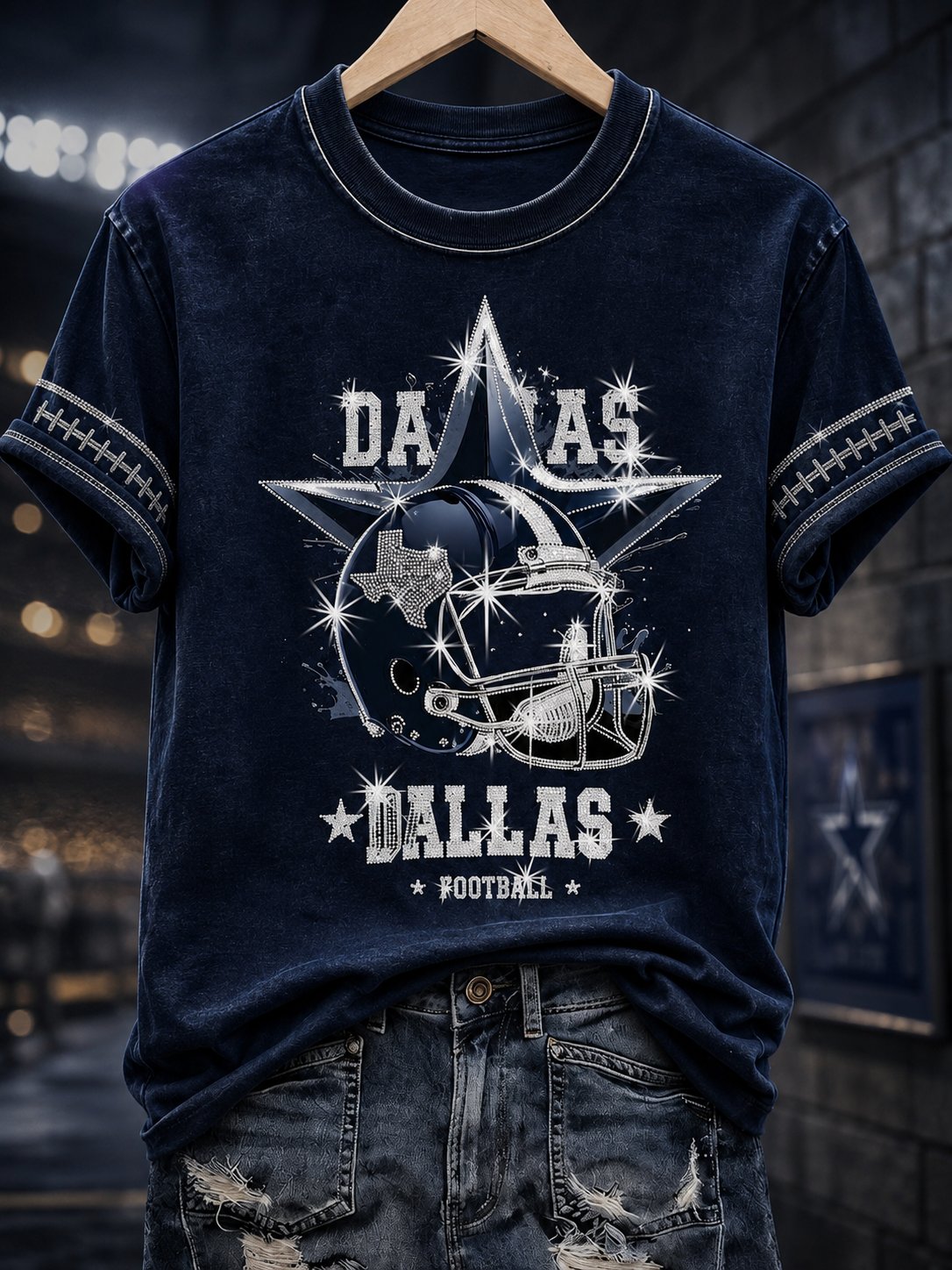 Women's Football Print T-shirt