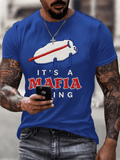 Men's Rugby Lovers Print Casual T-shirt