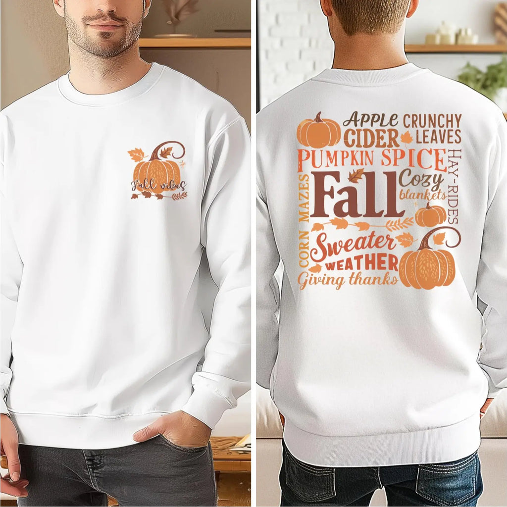 Fall Vibes Pumpkin Sweatshirt