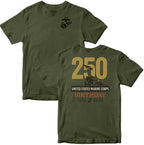 Marines 250 Year Anniversary T-Shirt – USMC Inspired Patriotic Tee