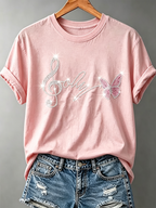 Women'S Commemorative Printed Casual T-Shirt