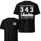 9/11 25th Anniversary Memorial Shirt — Honor 343 FDNY Heroes