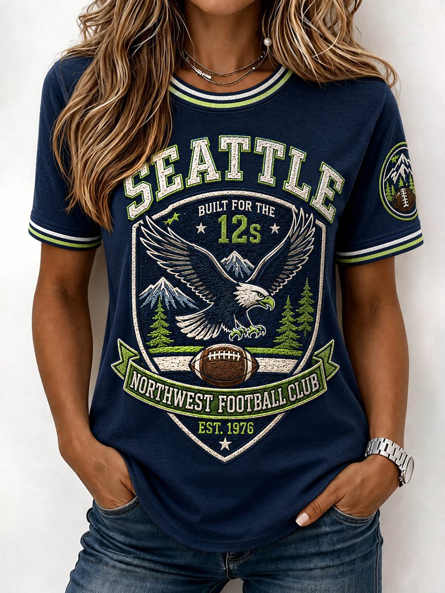 Women's Stylish Seattle Football Fan T-Shirt