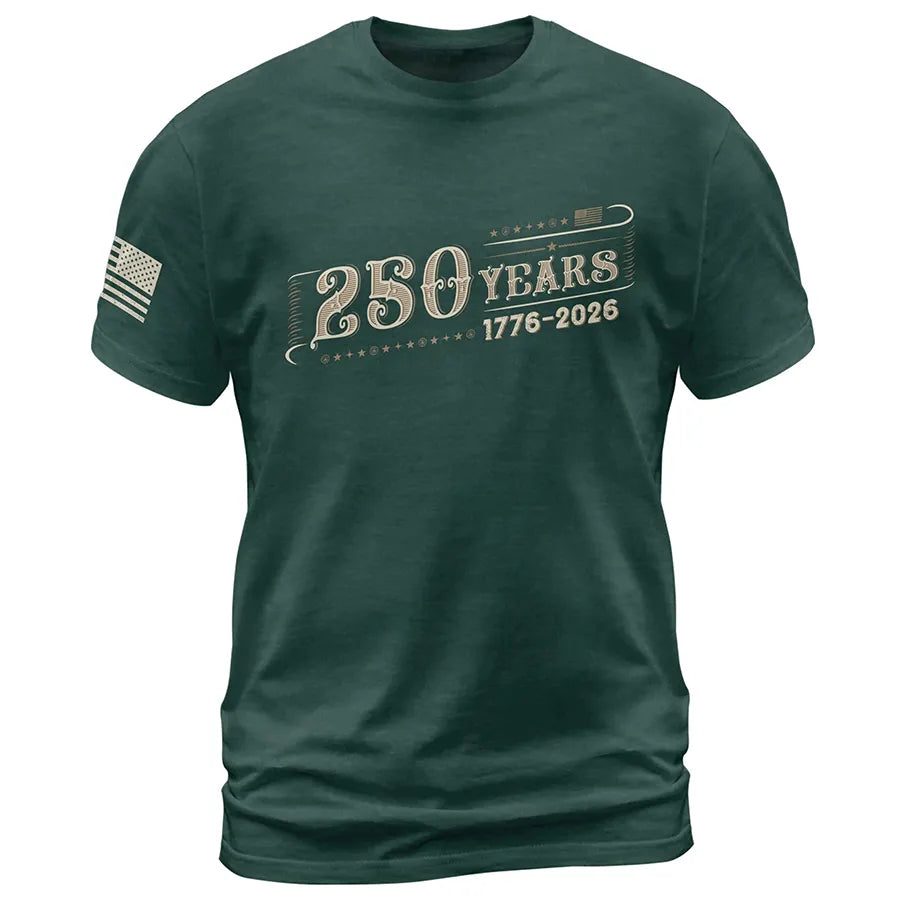 250 Years Independence Anniversary T-Shirt – 1776–2026 Vintage America
