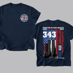 Forever In Our Hearts 343 Hero 9/11 25th Anniversary Shirt