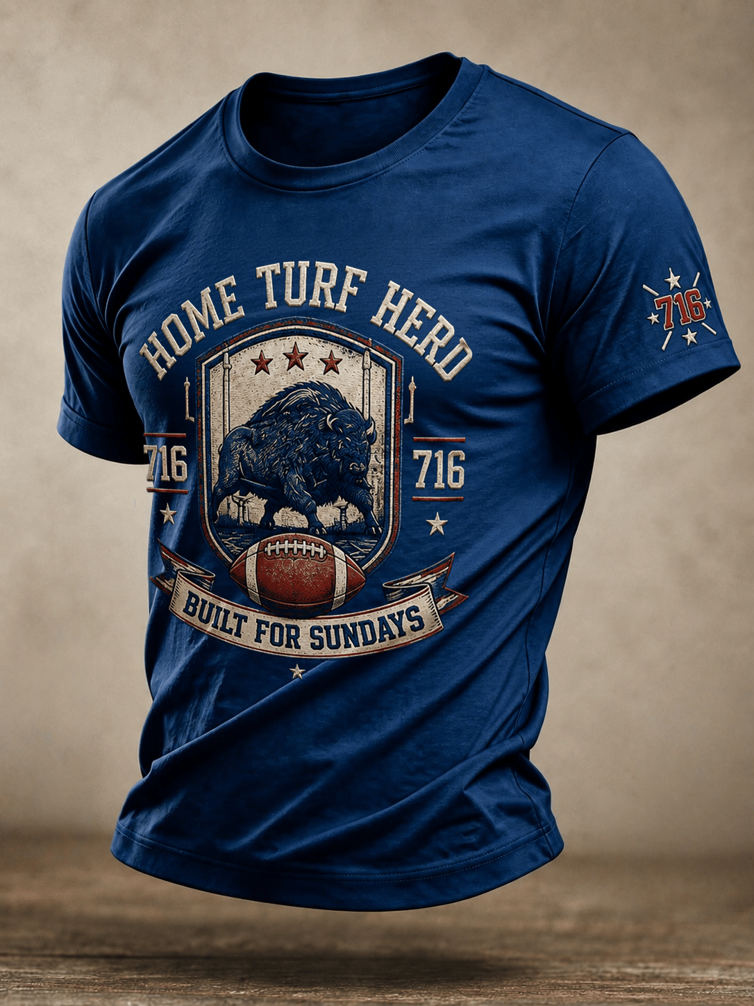 Men's Rugby Fan Commemorative Graphic T-Shirt