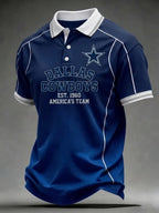 Men's Dallas   Football   Print Polo Shirt