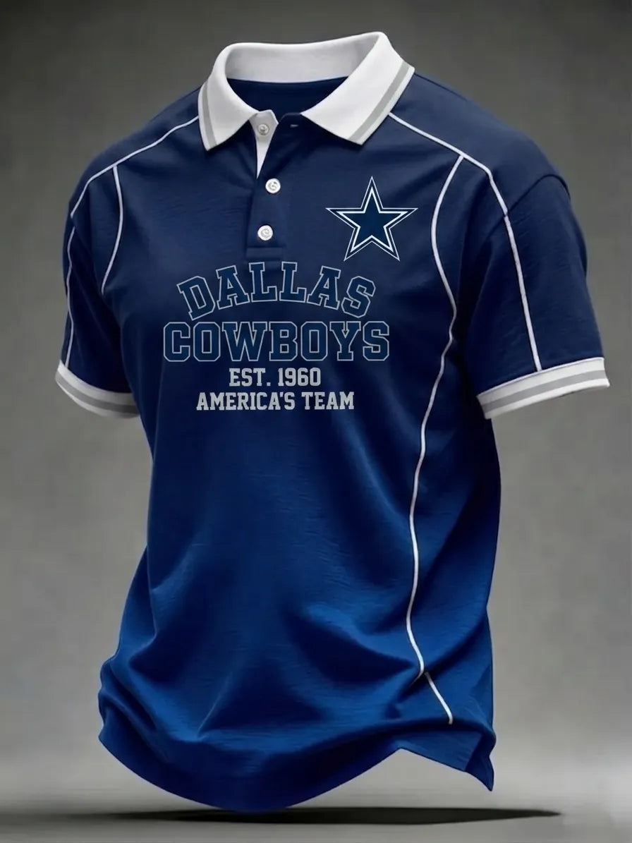 Men's Dallas   Football   Print Polo Shirt