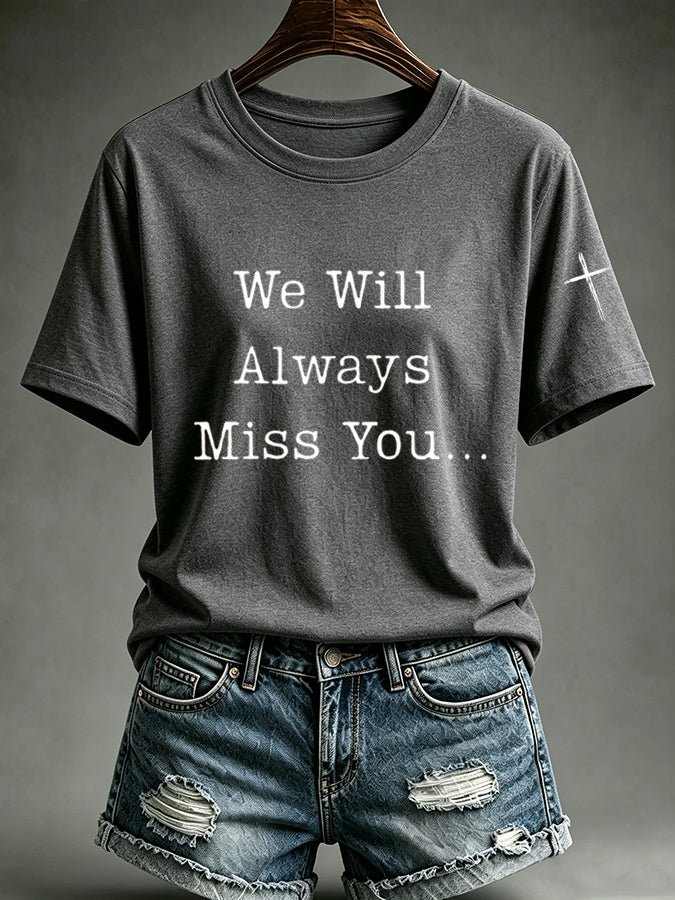 Women'S Commemorative Printed Casual T-Shirt