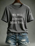 Women'S Commemorative Printed Casual T-Shirt