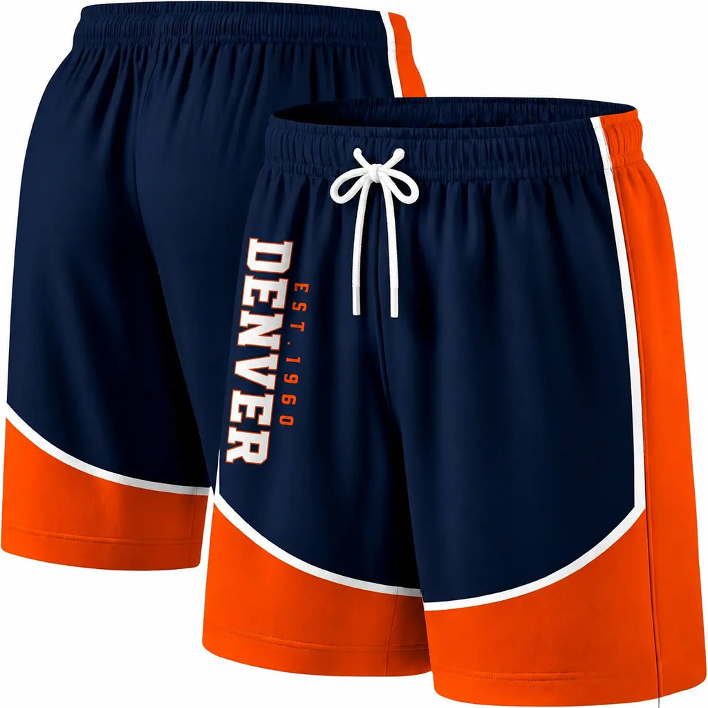 Football Fans Board Shorts With Lining Men Swim Trunks