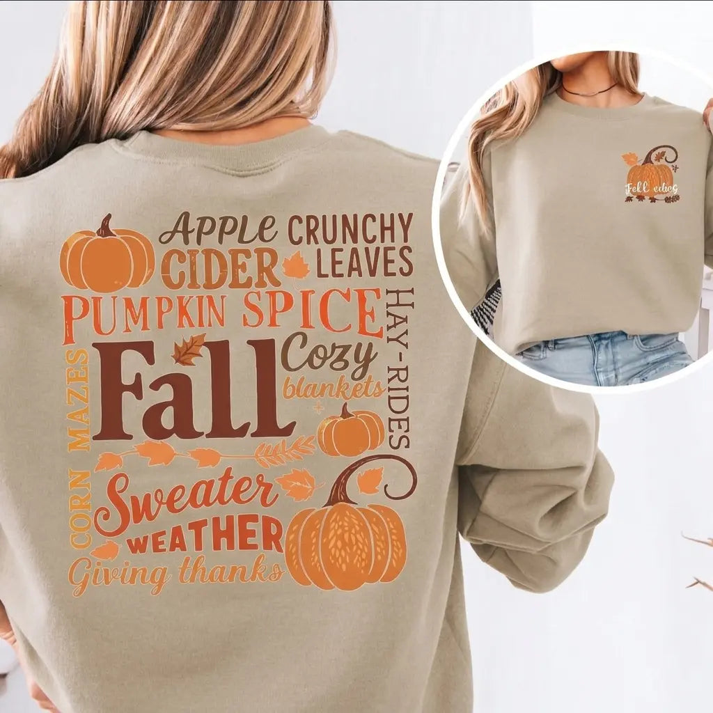 Fall Vibes Pumpkin Sweatshirt