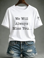 Women'S Commemorative Printed Casual T-Shirt