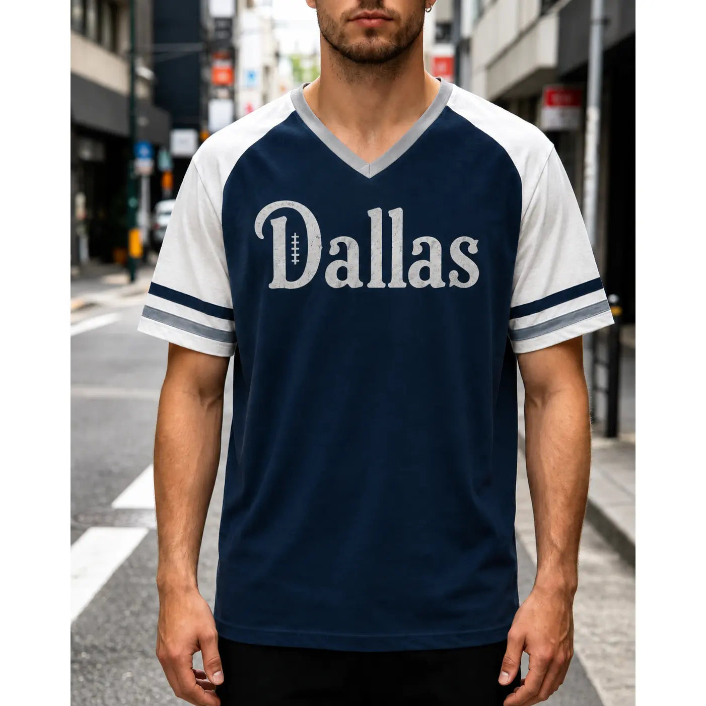 Unisex V-Neck Game Day Quick-Drying Tee