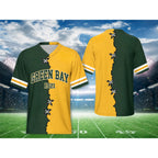 Unisex Football Team Fans V-Neck Quick-Drying Shirt