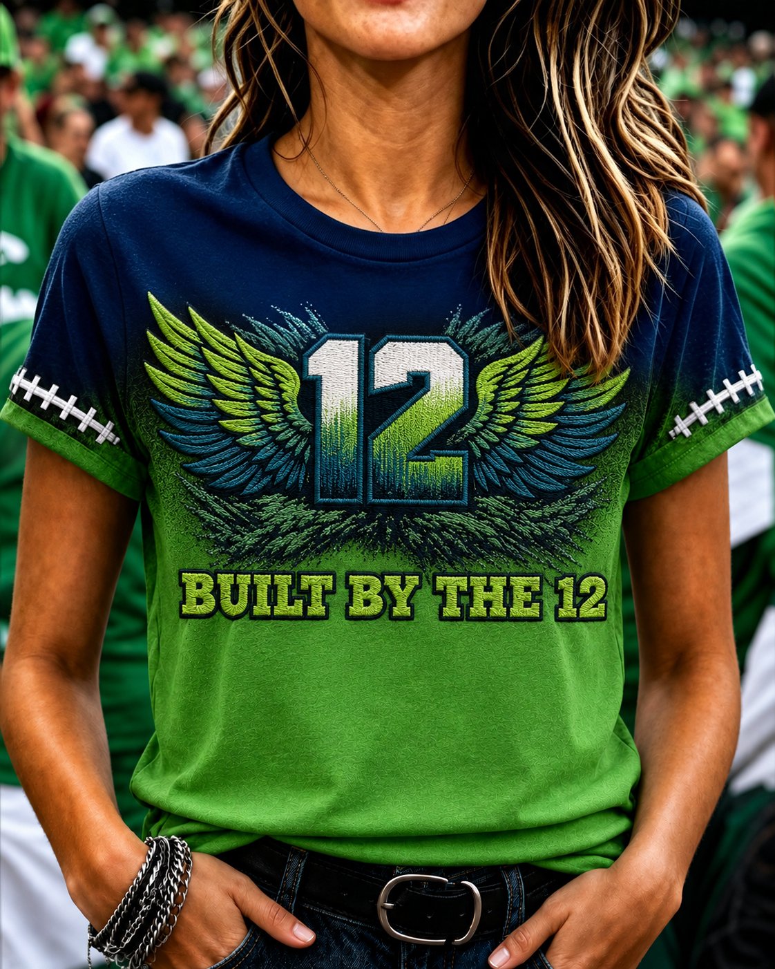 Women's Stylish Seattle Football Fan T-Shirt