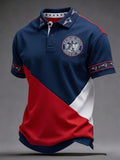Men's Football Print Polo Shirt